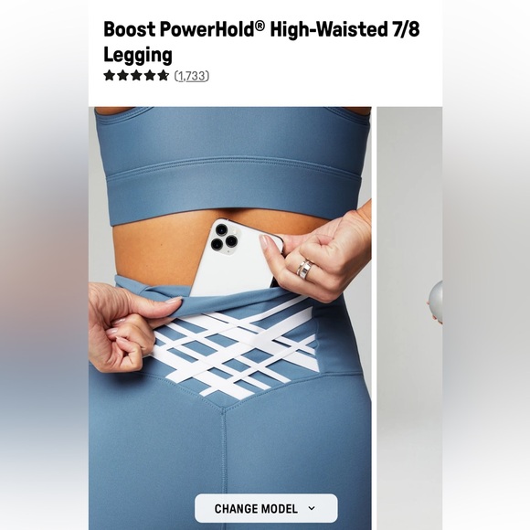 Fabletics Boost Powerhold High-Waisted 7/8 Legging Size XS💎 - Picture 9 of 11